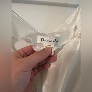 Christian Dior Vintage White Slip Dress